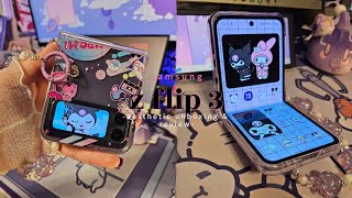 🍇samsung z flip 3 aesthetic unboxing & review