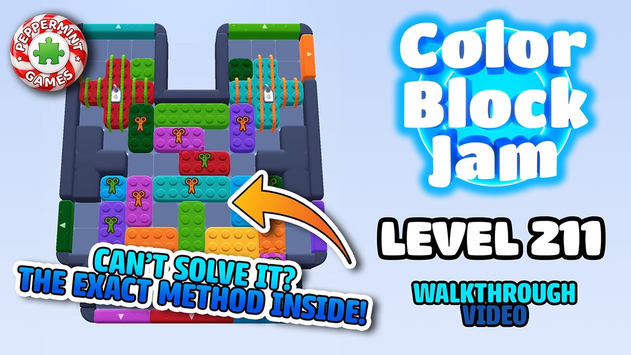 Color Block Jam - Level 211 Walkthrough - YouTube