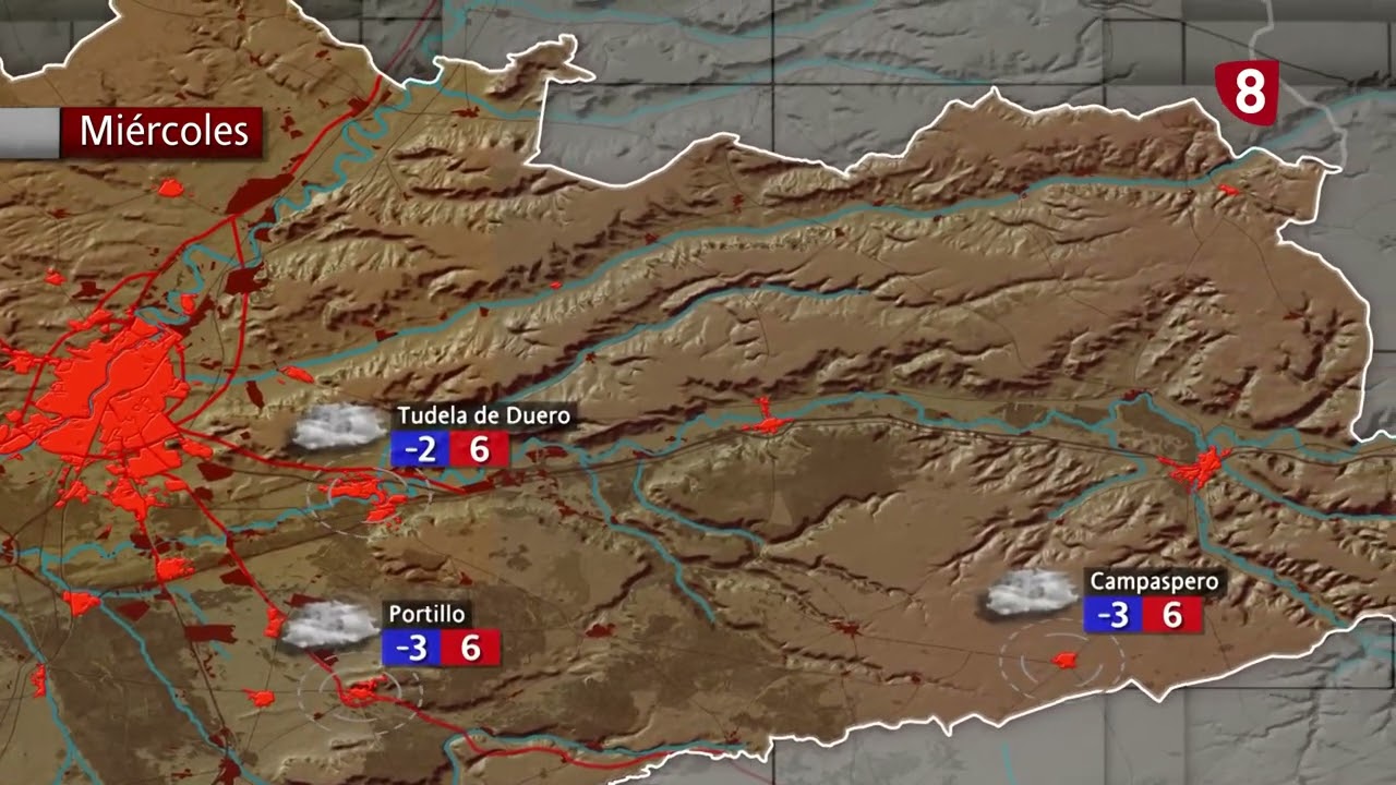 El tiempo Valladolid y provincia. Edición de tarde. Martes 30 de Diciembre de 2025