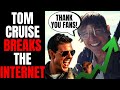 Tom Cruise BREAKS THE INTERNET With INSANE Video To Thank The Fans For Top Gun: Maverick