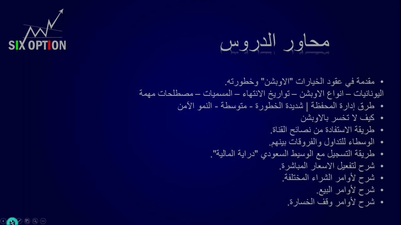 مقدمة دورة عقود الخيارات ( الاوبشن )