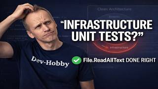 Unit Testy w Infrastructure (.NET) File.ReadAllText bez bólu, Clean Architecture. C# OOP Kurs cz.14