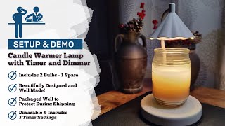 Setup and Demo - Fingarden Candle Warmer Lamp with Timer and Dimmer