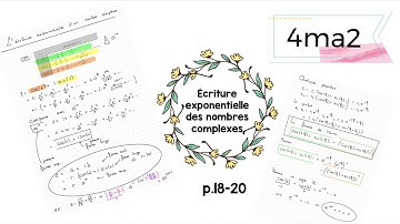 4ma2- Écriture exponentielle d’un nombre complexe et formule de moivre