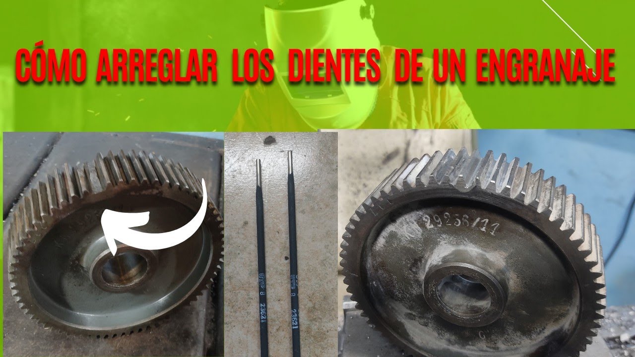Cómo reparar los dientes del Engrane. How to repair gear teeth
