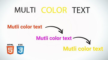 Multi Color Text Animation Using HTML & CSS  ||  HTML & CSS  ||  @TechTron Akash