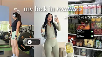 lock in routine 🌱 how to LOCK IN with healthy habits & consistency for the end of the year!