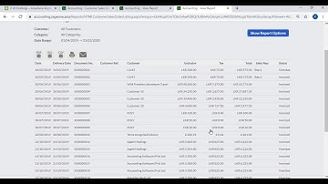 Customer Sales Orders