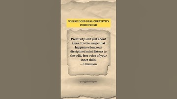 Where does real creativity come from? #shorts #youtubeshorts #creativity