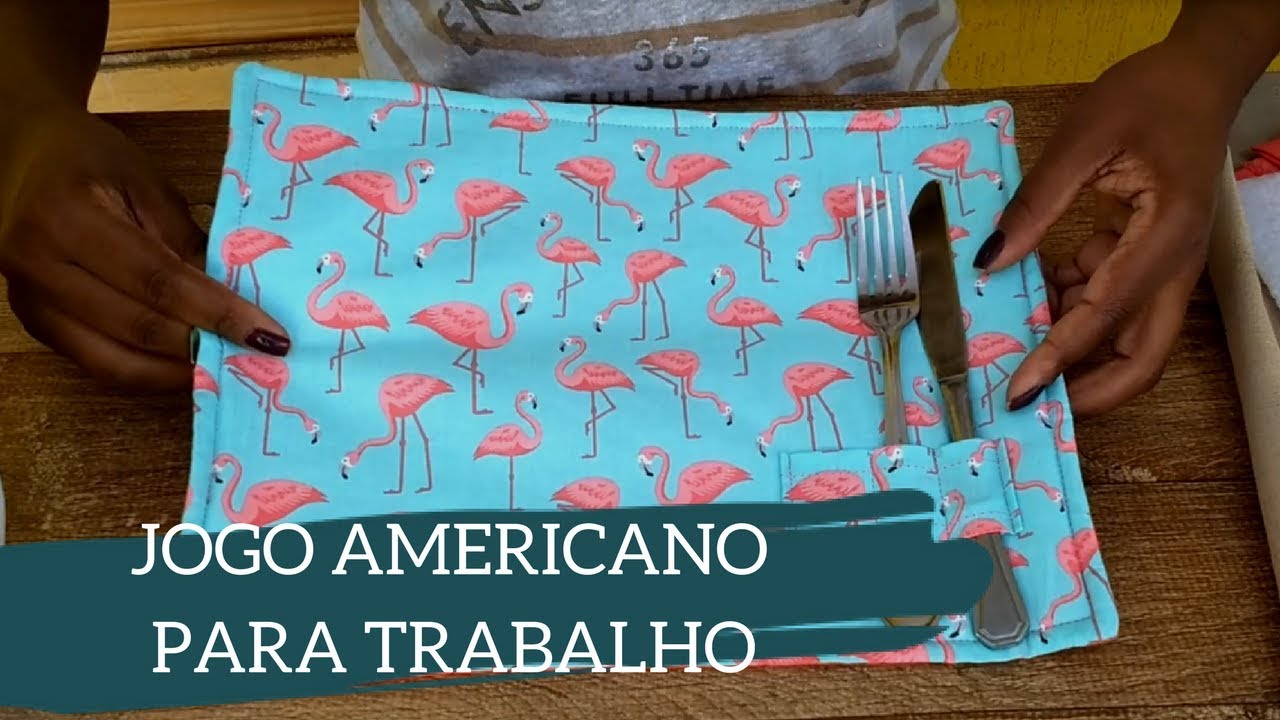 JOGO AMERICANO PARA AMBIENTE DE TRABALHO - #Façavocêmesmo #diy