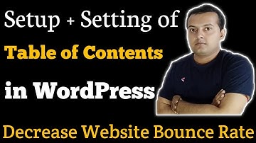 Wordpress me Table of Contents kaise Add Kare | Setup and Setting (HINDI)