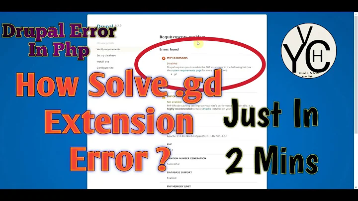 How To Solve gd Extension Error of php in Drupal Just In 2 Minutes || Extension=gd || #php