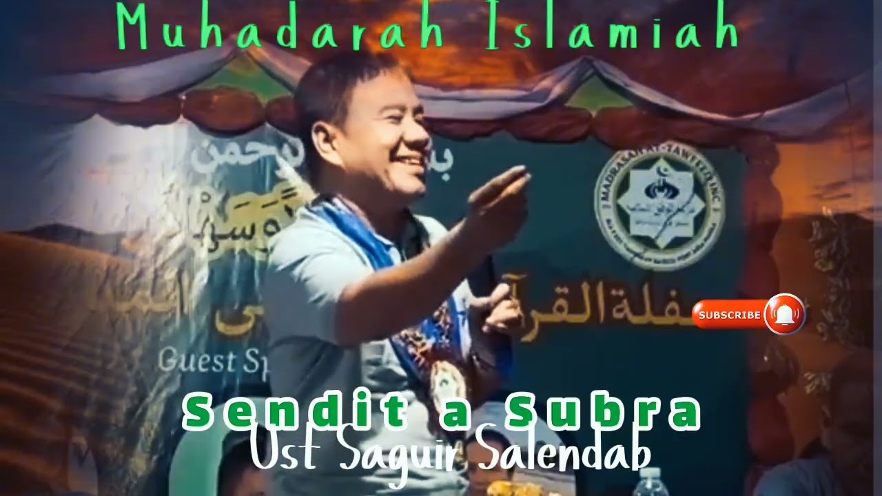 Sendit a subra ka matay na kukok den so taw sa gilek nin | ust saguir salendab