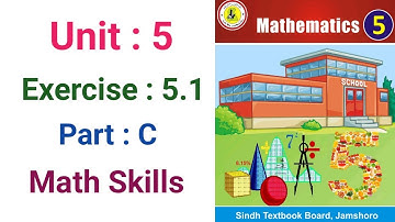 #Maths Class 5 | Unit 5 | Exercise 5.1 | Part C | Sindh Textbook board