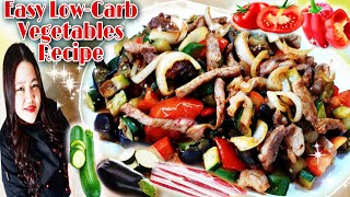 EASY LOW CARB VEGGIE RECIPE/LOW CARB GINISANG GULAY | By Jenny🇮🇹🇵🇭