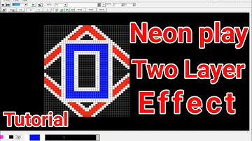 Neon play software tutorial| Two Layer Effect Tutorial| 2022 Effect| pixel led light decoration.