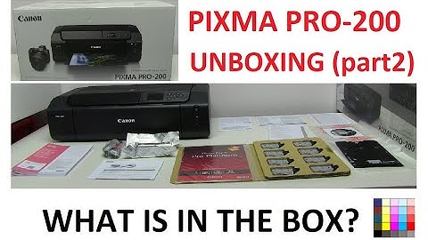 PIXMA PRO-200 (part2) What is in the box with Unboxing
