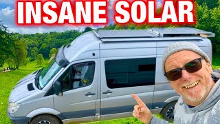 This camper van has an insane amount of solar power