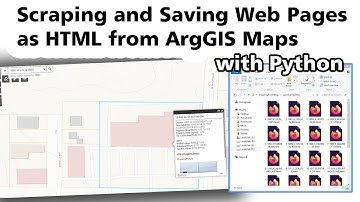Scraping and Saving HTML pages from GIS Web Maps with Python and Selenium (DEMO)