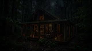 Deep Sleep Rain 🌧️ Cozy Cabin in a Redwood Forest | Peaceful Rain Sounds for Sleeping