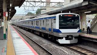 常磐線 E531系 カツK422編成+カツK479編成 品川行き 松戸到着＆発車