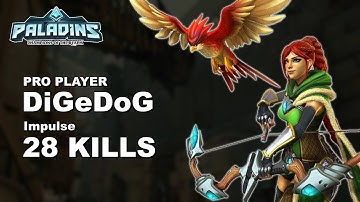 DiGeDoG Cassie 28 KILLS!! Paladins Pro (NiP) Ranked Gameplay 1440p High Quality Video
