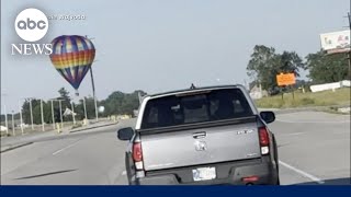 Several injured after hot air balloon crashes into power lines