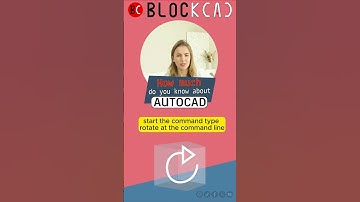 Command ROTATE  #quiz #cad #trivia #cursodeautocad