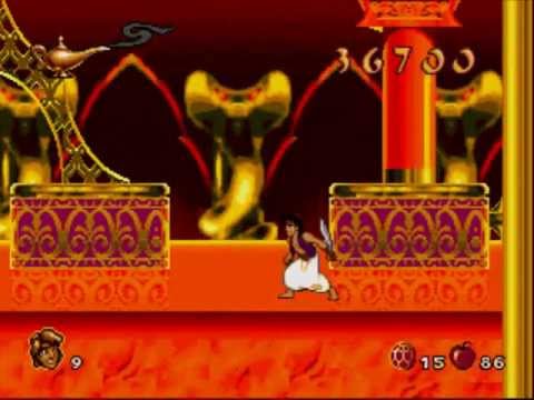 Sega Genesis] - Aladdin - Level 10 - Jafar's Palace - YouTube