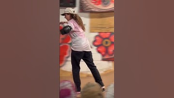 Skater girl lands new skate trick on miniramp #skateboarding #shorts #miniramp