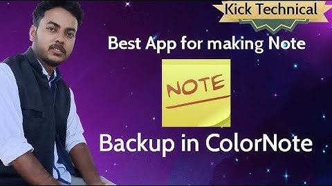 How to backup in colornote, in easy way, in just 17 seconds.