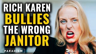 Rich Karen Bullies The Wrong Janitor, He Teaches Her A Lesson