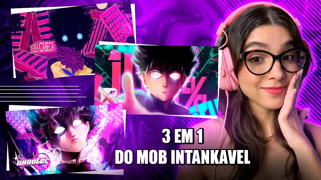 REACT l 3 EM 1 : Caos, Quebra-cabeça e 100% (MOB PSYCHO 100) l Shooter, oShaman e Blxck