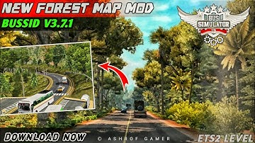 New FOREST MAP MOD For Bus Simulator Indonesia😍Bussid Map Mod | Map Mod Bussid 3.7.1 #bussidmod