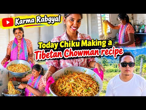 Today Chiku Makes Delicious Tibetan Chowmein 🍜❤️ #tibetanyoutuber #tibetanvlogger  #tibetangorshey 