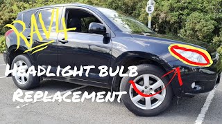 Toyota Rav4 Headlight Bulb Replacement