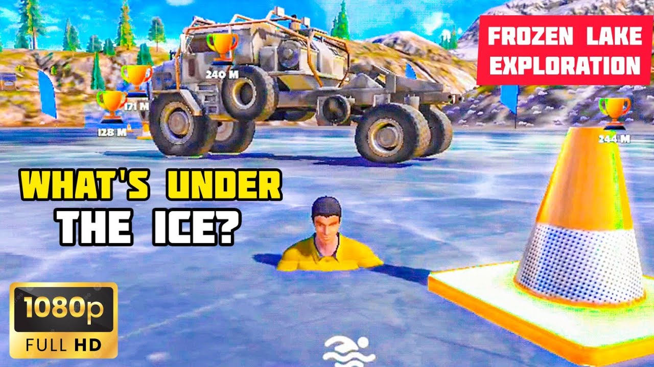 WHAT'S UNDER THE FROZEN LAKE? | OFF THE ROAD HD OPEN WORLD DRIVING GAME ...