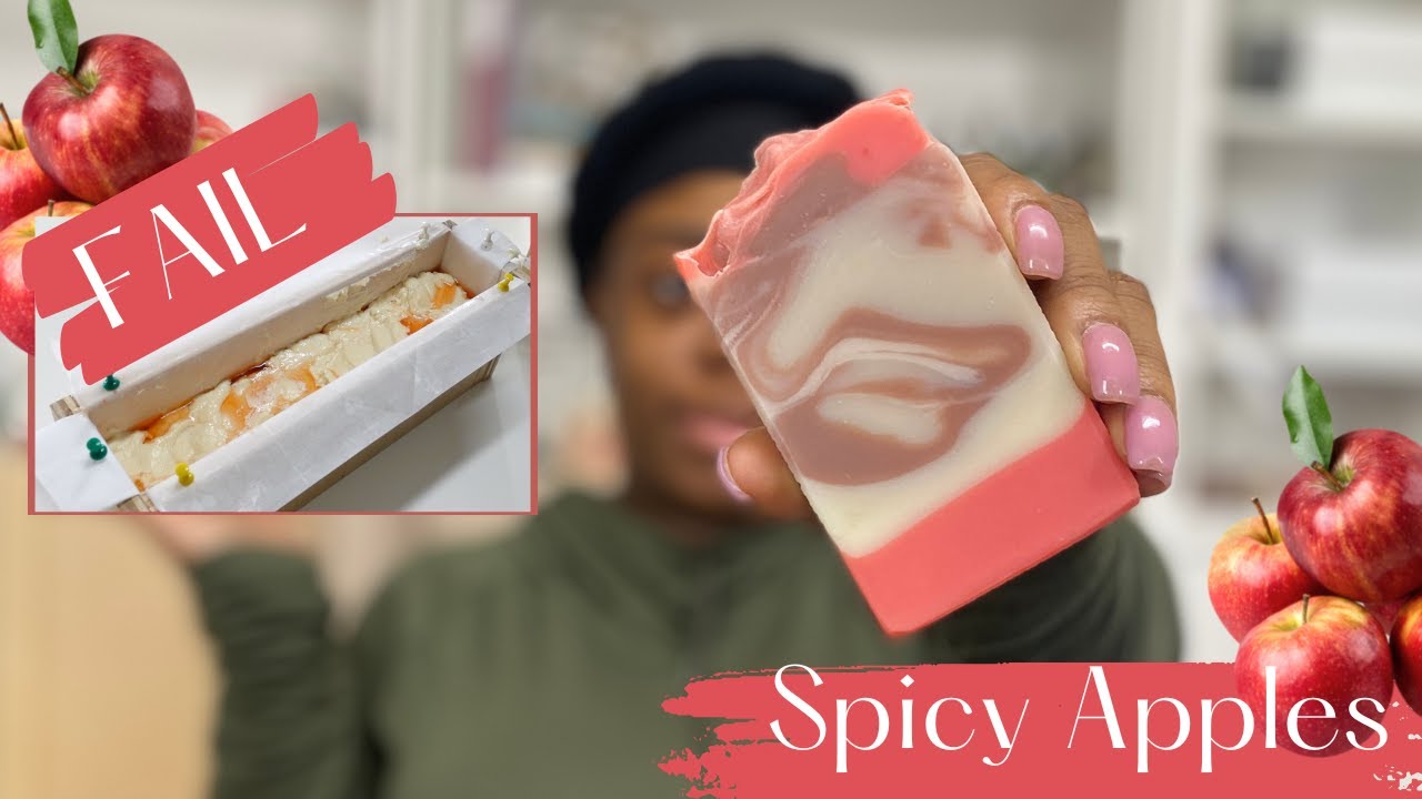 Soap Making Fail Handmade Soap How to make CP Soap Spicy Apple