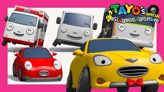 Learn Colors Song l Dance Party for Cars (30 mins) l Tayo Sing Along Special l The Brave Cars