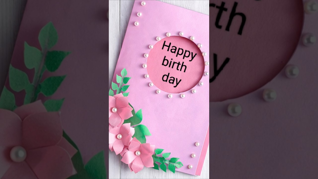 Handmade greeting card for Birthday 🍰 || DIY card making  || #easycardmaking #papercraft #shorts