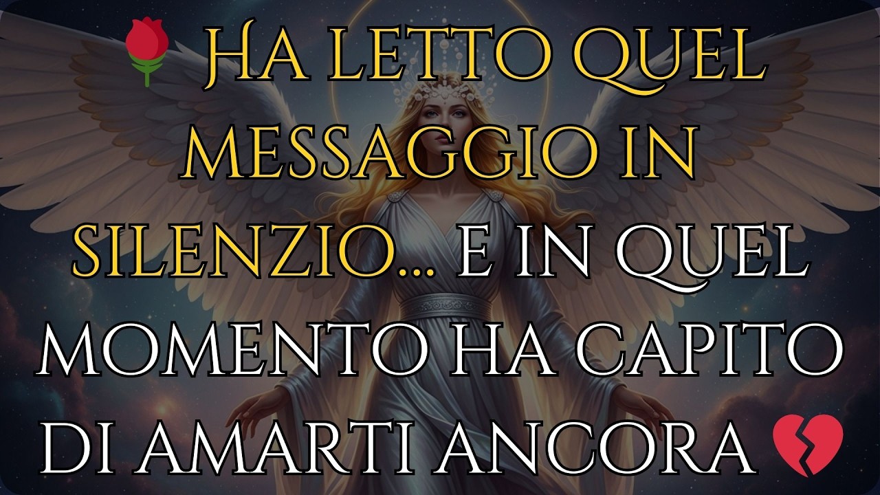 🌹 Ha letto quel messaggio in silenzio… e in quel momento ha capito di amarti ancora 💔