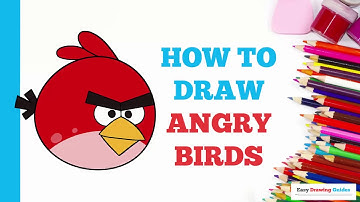 How to Draw Angry Birds in a Few Easy Steps: Drawing Tutorial for Beginner Artists
