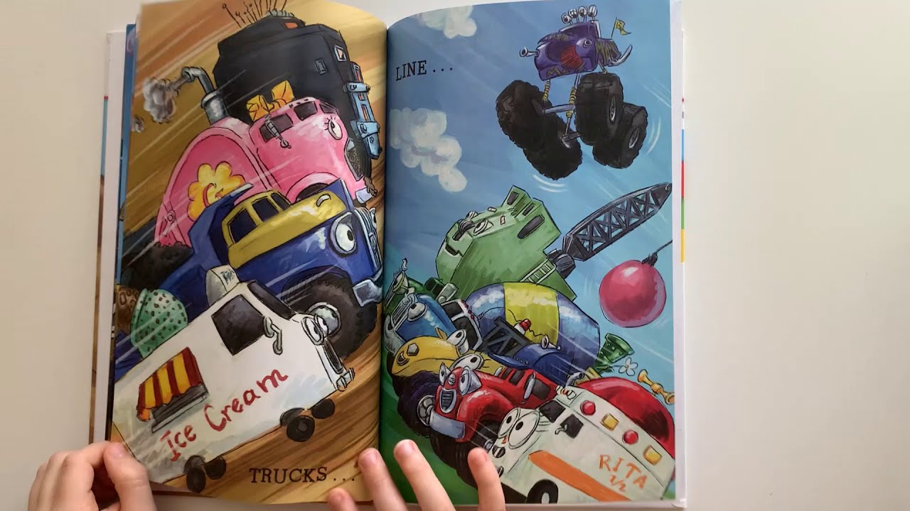 Smash! Crash! Jon Scieszka's TruckTown Book Read Aloud #kidsbooksreadaloud  Truck Machine Book 