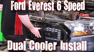 ford everest 6 speed transmission oil cooler install