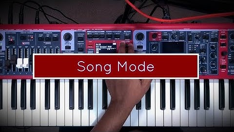 Nord Stage 3 - Using Song Mode
