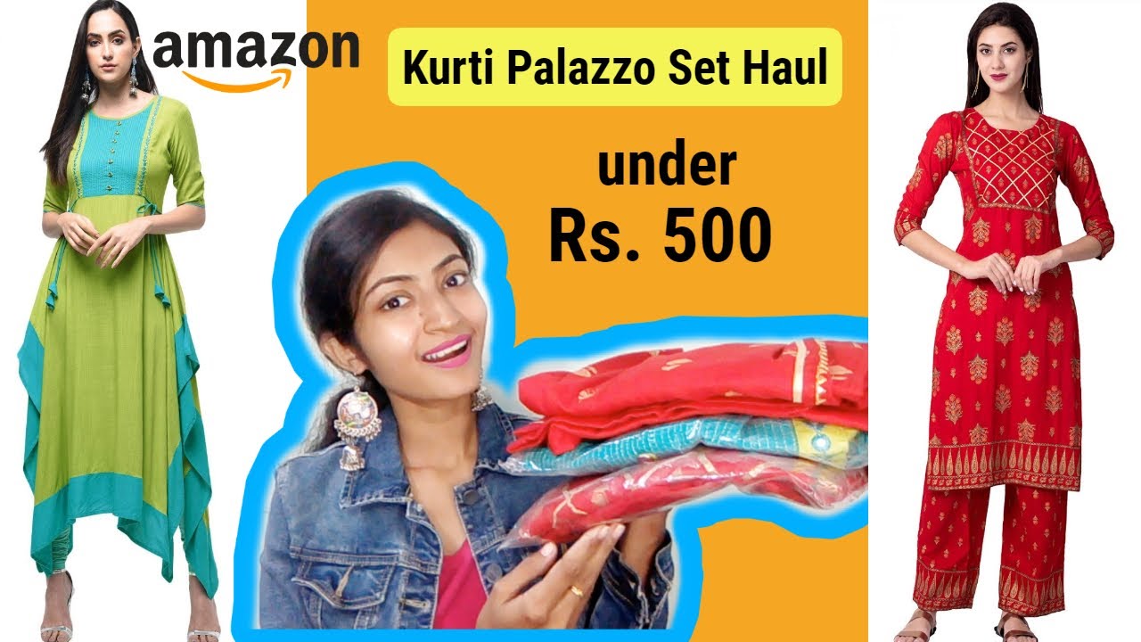 Buy Jaipur Kurti Mustard Embroidered Kurti Palazzo Set With Dupatta for  Women Online @ Tata CLiQ