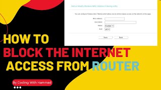 How to block internet access from Router || wifi block mobile devices tp link||Coding With Hammad screenshot 5
