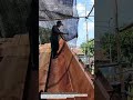 Manual Nailing Process on Wooden Boat Hull | Traditional Boat Construction Technique.