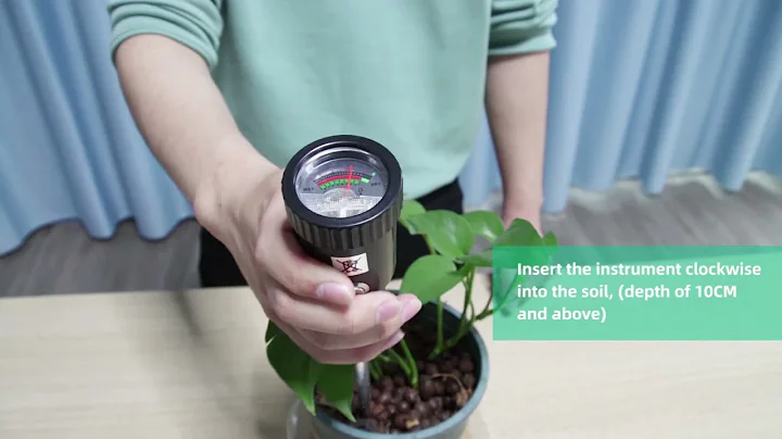 Soil pH Meter & Moisture Meter 300mm Long Electrode No Battery Needed