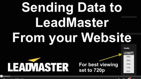 Mapping Web Forms to LeadMaster Custom Forms